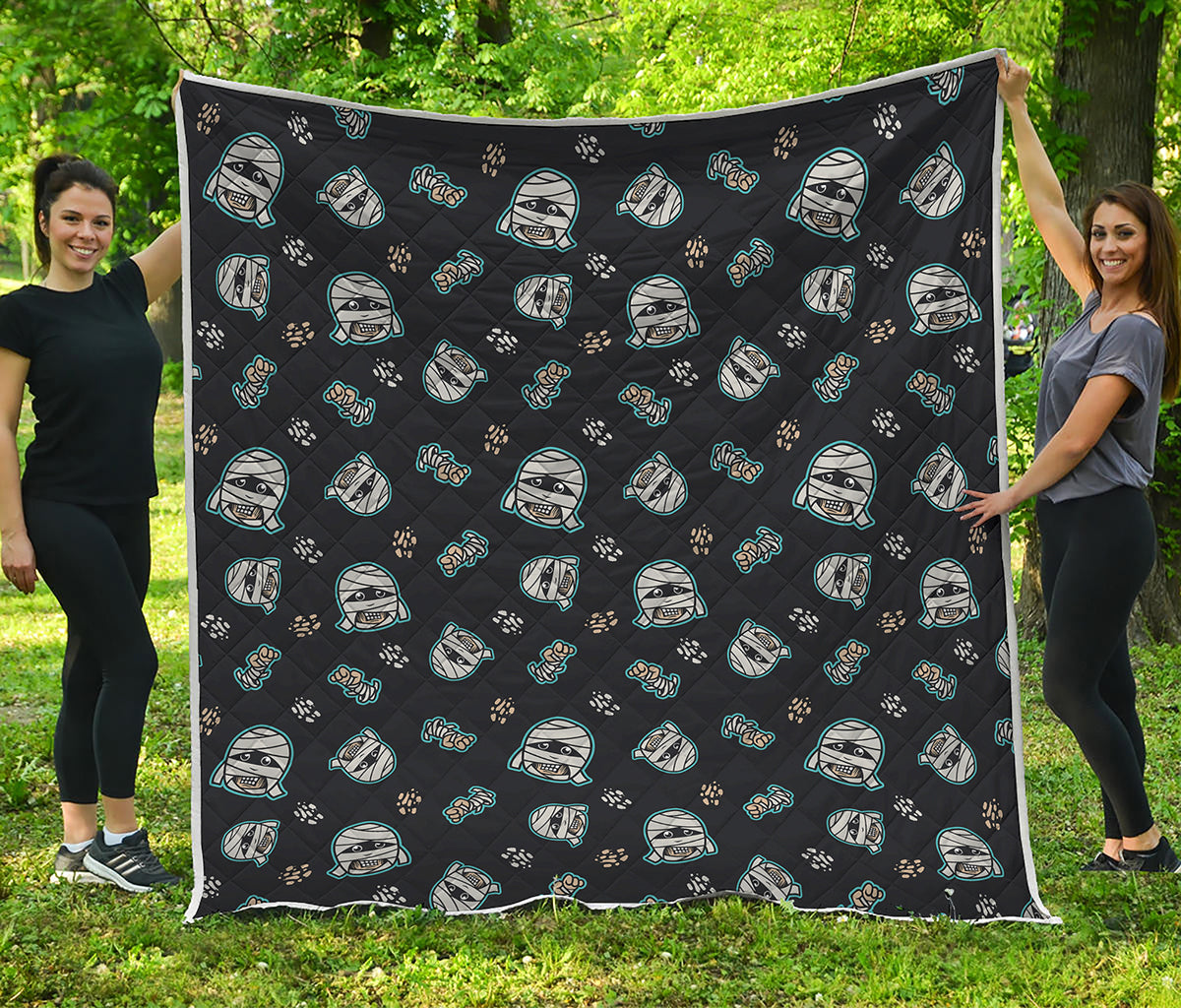 Cartoon Mummy Pattern Print Quilt