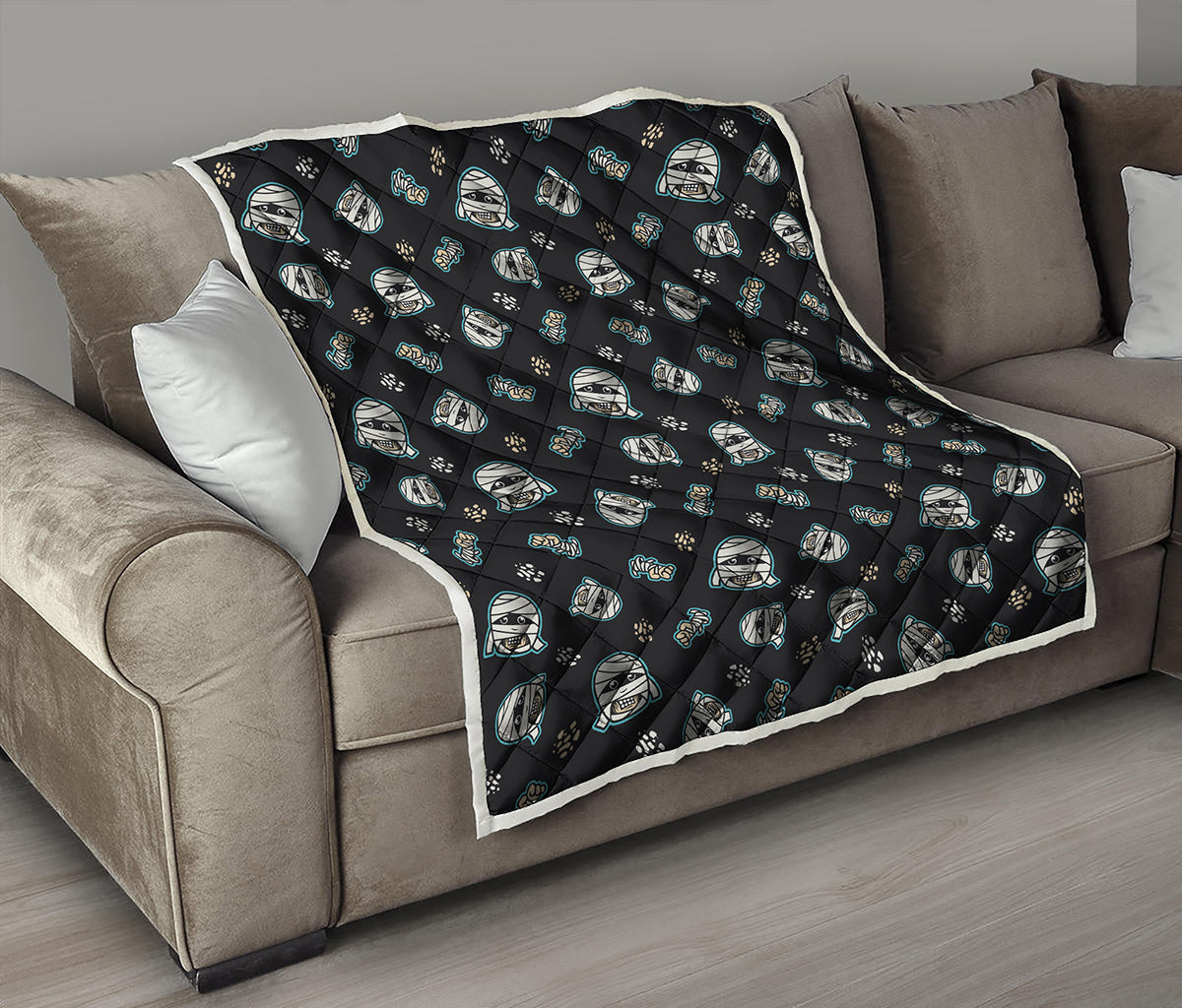 Cartoon Mummy Pattern Print Quilt