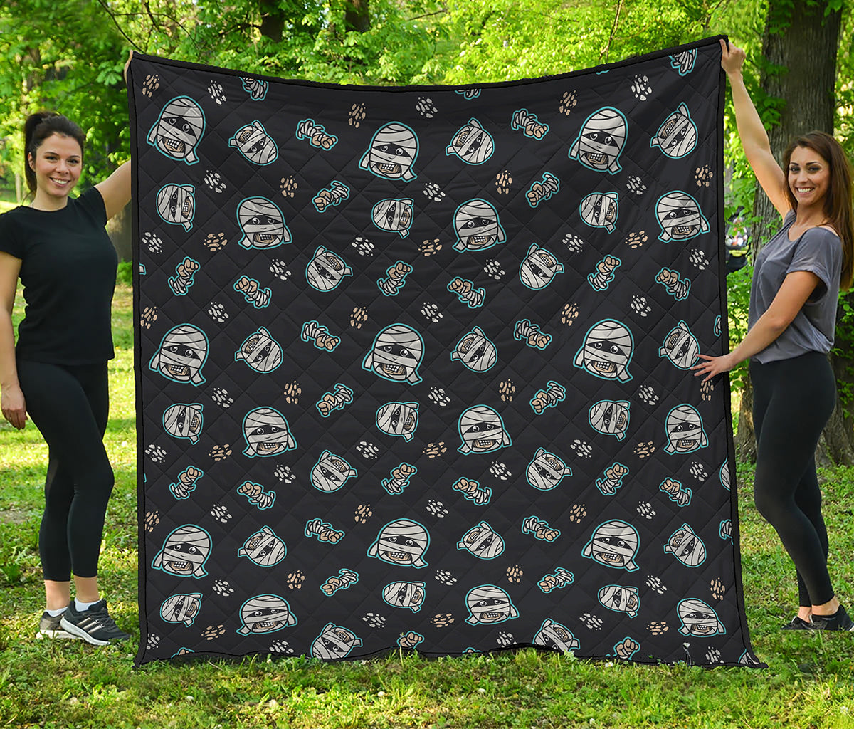 Cartoon Mummy Pattern Print Quilt