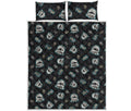 Cartoon Mummy Pattern Print Quilt Bed Set