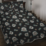 Cartoon Mummy Pattern Print Quilt Bed Set