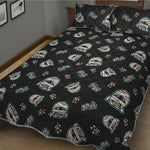 Cartoon Mummy Pattern Print Quilt Bed Set
