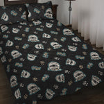 Cartoon Mummy Pattern Print Quilt Bed Set