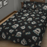 Cartoon Mummy Pattern Print Quilt Bed Set