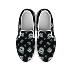 Cartoon Mummy Pattern Print White Slip On Shoes