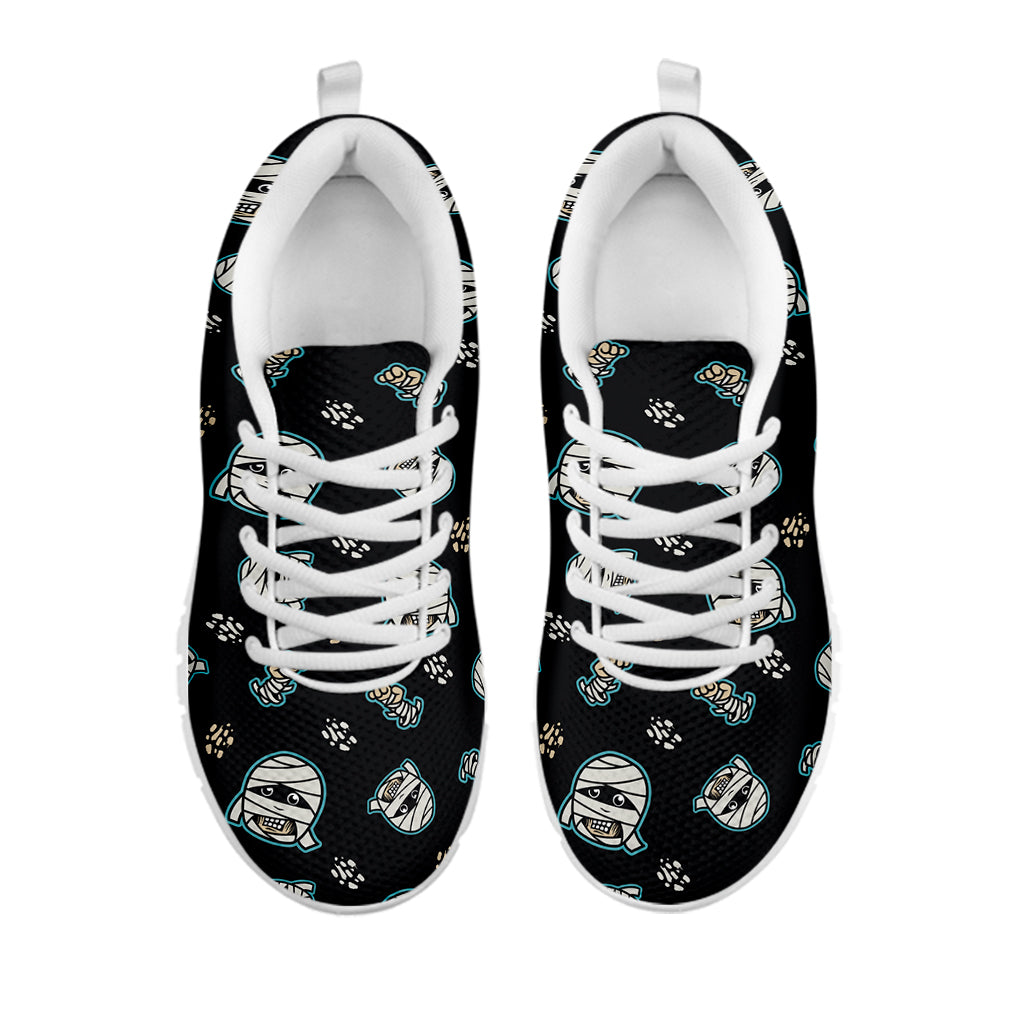 Cartoon Mummy Pattern Print White Sneakers