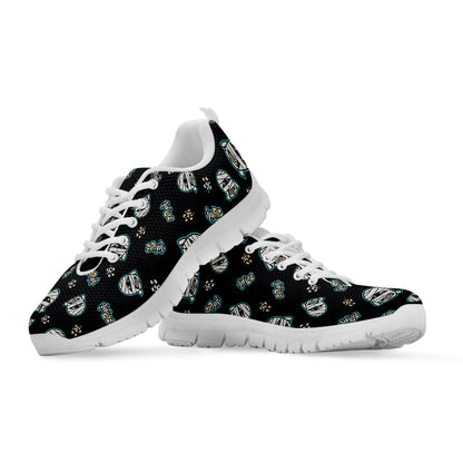 Cartoon Mummy Pattern Print White Sneakers