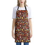 Cartoon Mushroom Pattern Print Apron