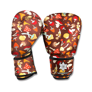 Cartoon Mushroom Pattern Print Boxing Gloves