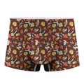 Cartoon Mushroom Pattern Print Men's Boxer Briefs