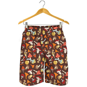 Cartoon Mushroom Pattern Print Men's Shorts