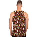 Cartoon Mushroom Pattern Print Men's Tank Top