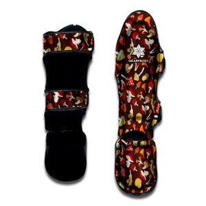 Cartoon Mushroom Pattern Print Muay Thai Shin Guard