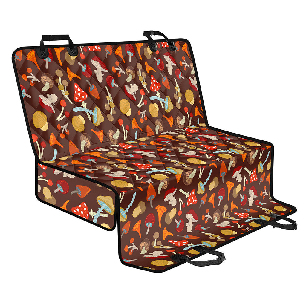 Cartoon Mushroom Pattern Print Pet Car Back Seat Cover