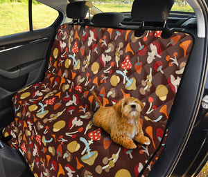 Cartoon Mushroom Pattern Print Pet Car Back Seat Cover