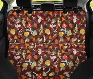 Cartoon Mushroom Pattern Print Pet Car Back Seat Cover