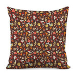 Cartoon Mushroom Pattern Print Pillow Cover