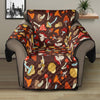 Cartoon Mushroom Pattern Print Recliner Protector