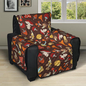 Cartoon Mushroom Pattern Print Recliner Protector