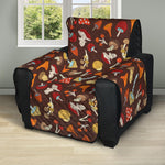 Cartoon Mushroom Pattern Print Recliner Protector