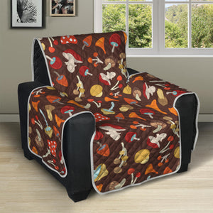 Cartoon Mushroom Pattern Print Recliner Protector