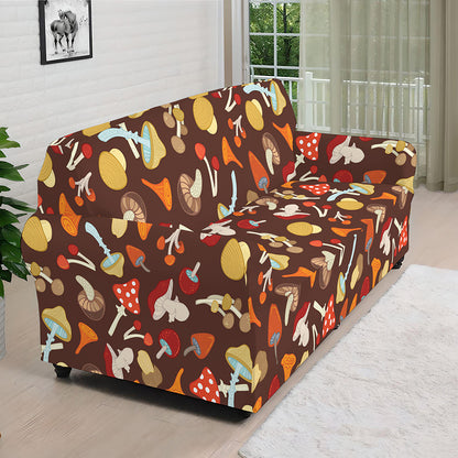 Cartoon Mushroom Pattern Print Sofa Cover