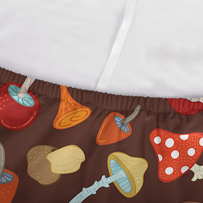 Cartoon Mushroom Pattern Print Sofa Cover