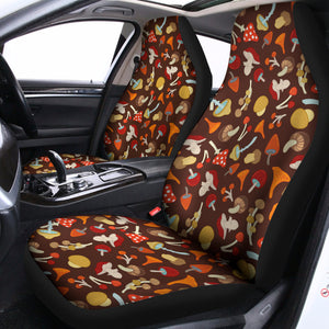 Cartoon Mushroom Pattern Print Universal Fit Car Seat Covers