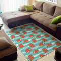 Cartoon Octopus Pattern Print Floor Mat