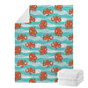 Cartoon Octopus Pattern Print Blanket