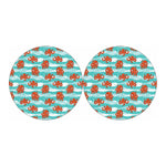 Cartoon Octopus Pattern Print Car Coasters