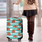 Cartoon Octopus Pattern Print Luggage Cover