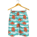 Cartoon Octopus Pattern Print Men's Shorts