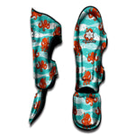 Cartoon Octopus Pattern Print Muay Thai Shin Guard