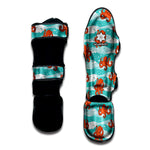 Cartoon Octopus Pattern Print Muay Thai Shin Guard