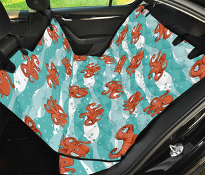 Cartoon Octopus Pattern Print Pet Car Back Seat Cover