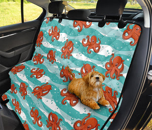 Cartoon Octopus Pattern Print Pet Car Back Seat Cover