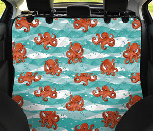 Cartoon Octopus Pattern Print Pet Car Back Seat Cover