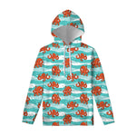 Cartoon Octopus Pattern Print Pullover Hoodie