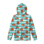 Cartoon Octopus Pattern Print Pullover Hoodie