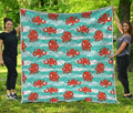 Cartoon Octopus Pattern Print Quilt