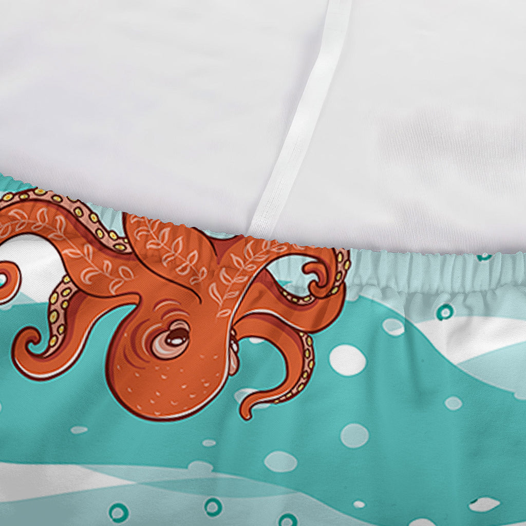 Cartoon Octopus Pattern Print Sofa Cover
