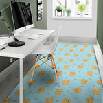 Cartoon Pomeranian Pattern Print Area Rug