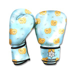 Cartoon Pomeranian Pattern Print Boxing Gloves