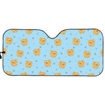 Cartoon Pomeranian Pattern Print Car Sun Shade