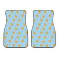 Cartoon Pomeranian Pattern Print Front Car Floor Mats