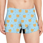 Cartoon Pomeranian Pattern Print Men's Boxer Briefs
