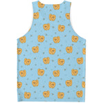 Cartoon Pomeranian Pattern Print Men's Tank Top