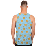 Cartoon Pomeranian Pattern Print Men's Tank Top