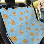 Cartoon Pomeranian Pattern Print Pet Car Back Seat Cover